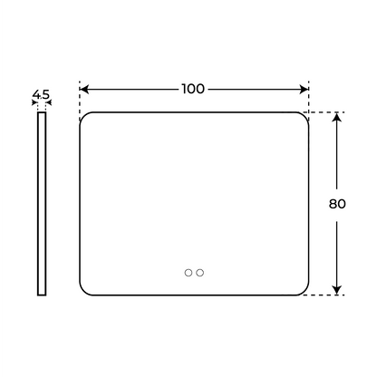Espejo de baño con Luz Led Emma - The Bath