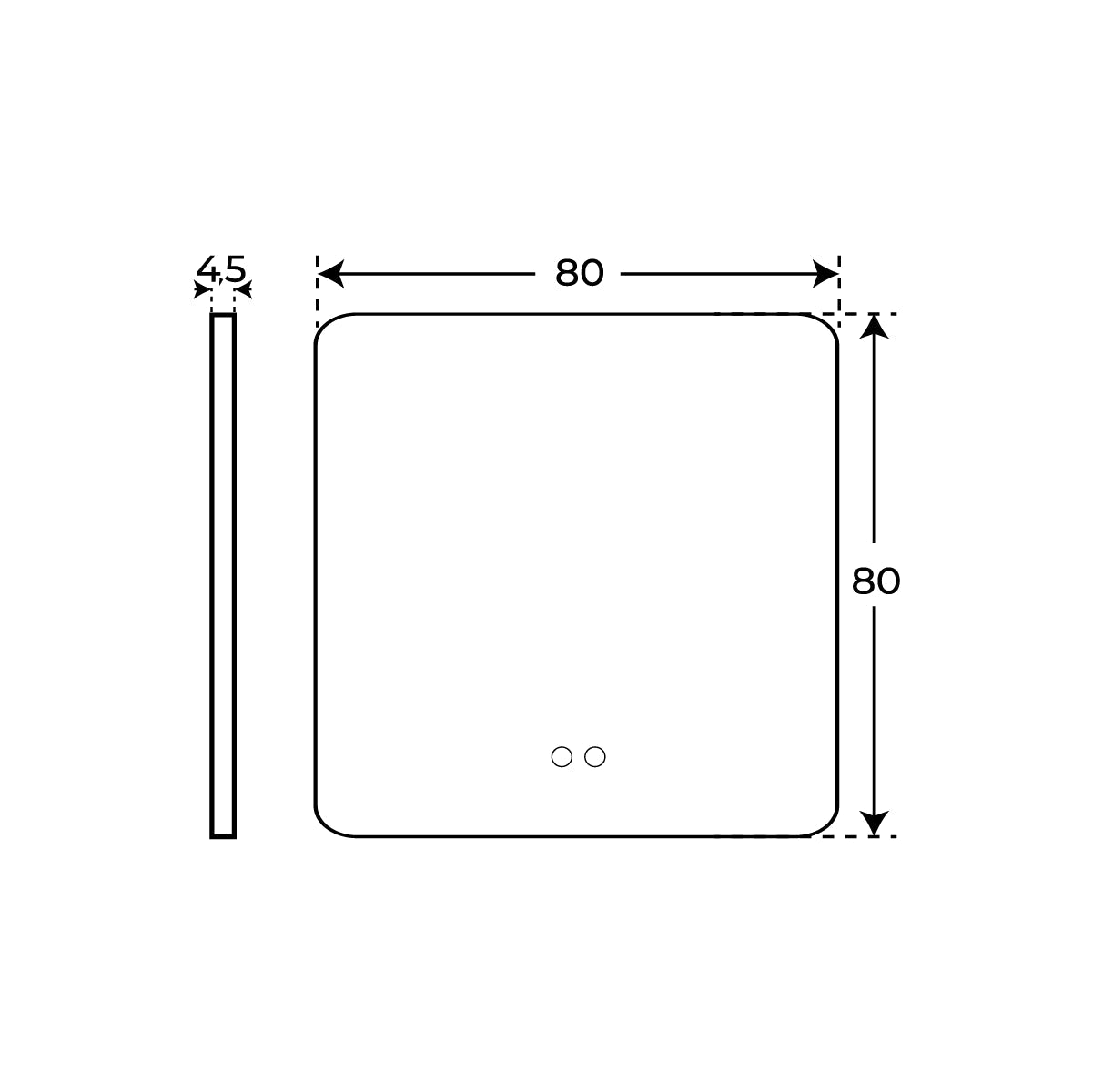 Espejo de baño con Luz Led Emma - The Bath
