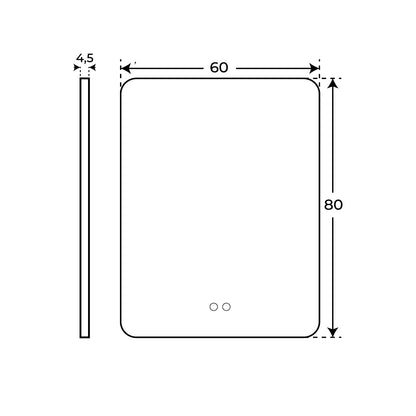Espejo de baño con Luz Led Emma - The Bath