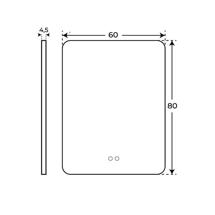 Espejo de baño con Luz Led Emma