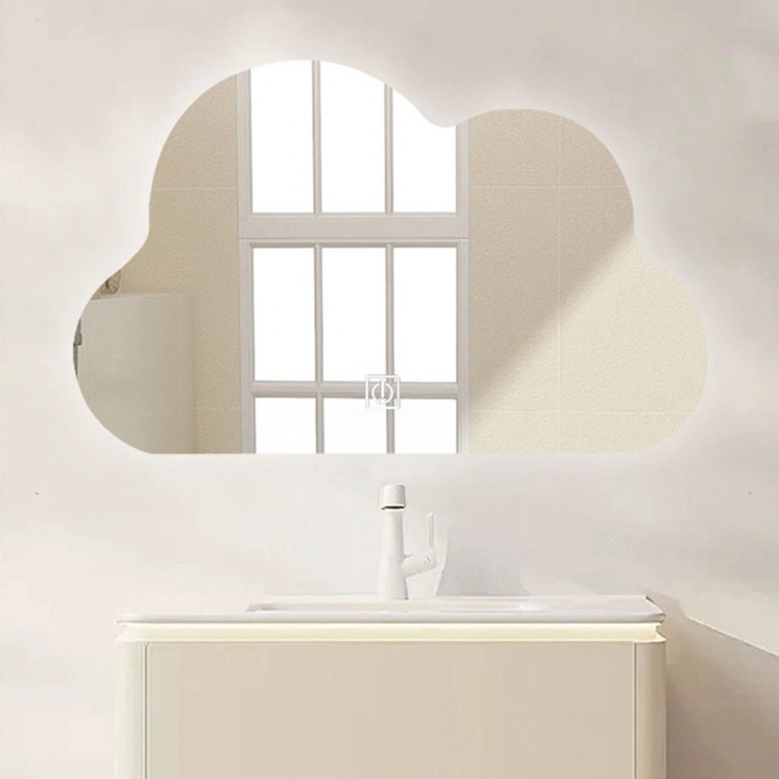Espejo de baño en forma de nube Fauno