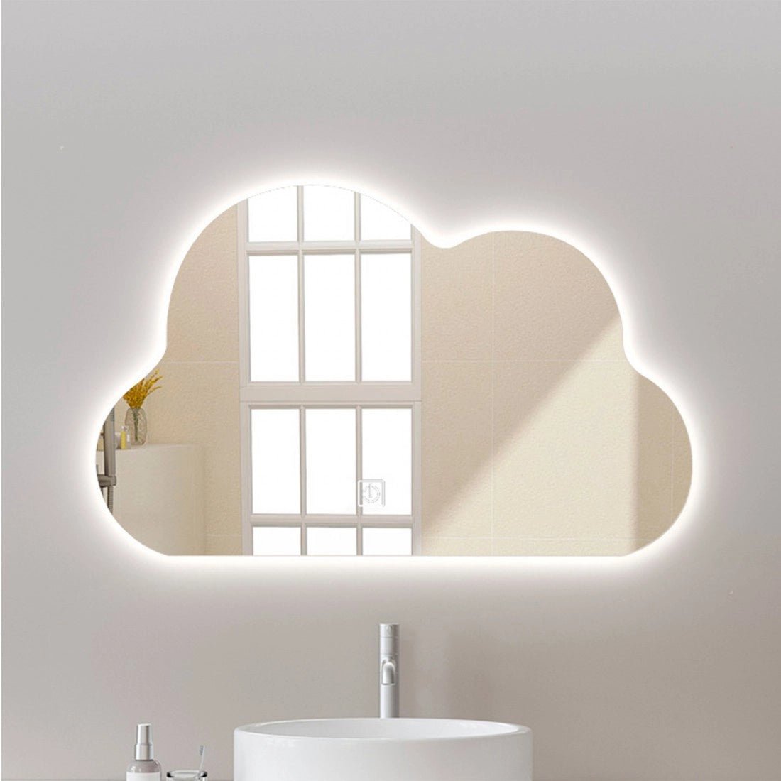 Espejo de baño en forma de nube Fauno