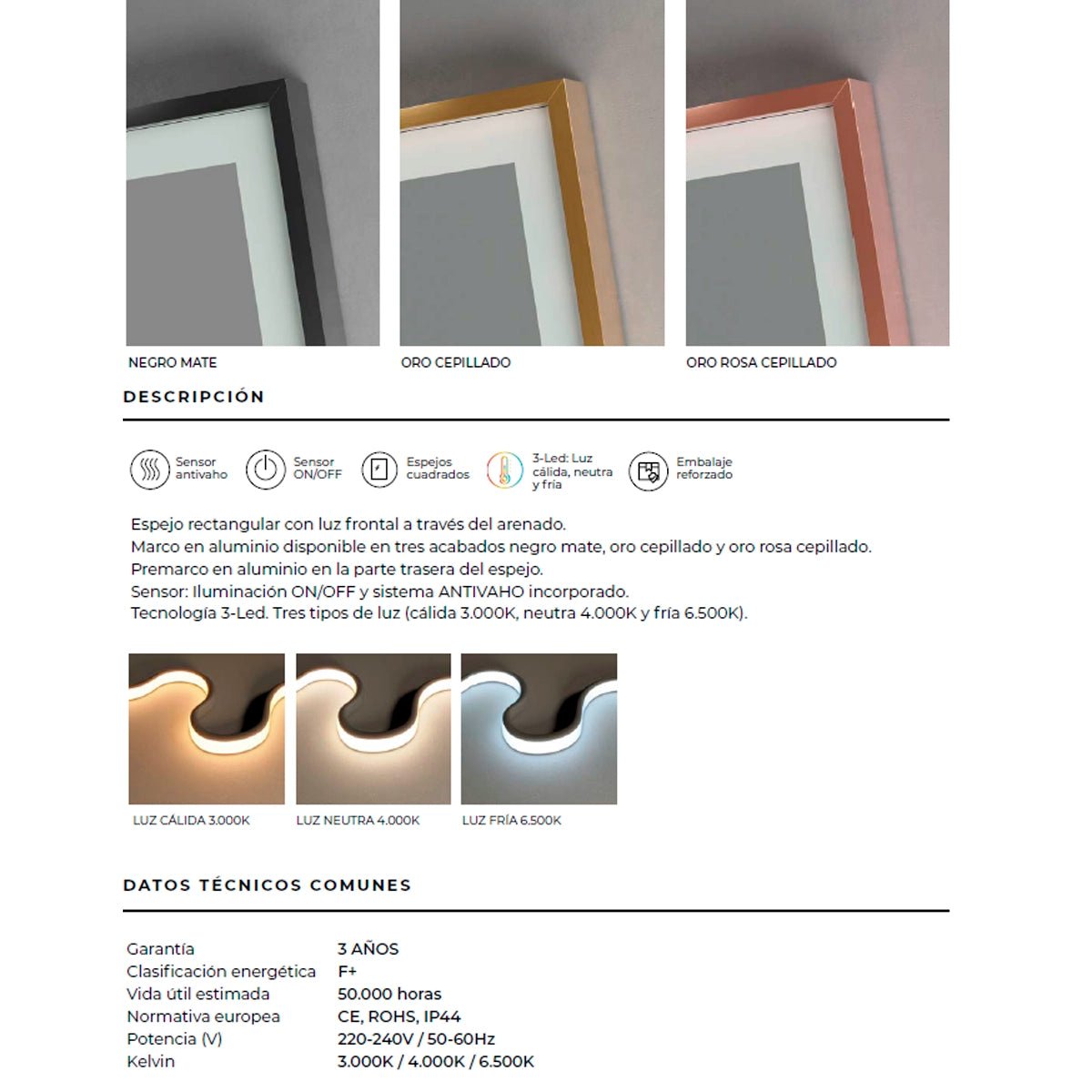 Espejo largo pared New York - Thebath