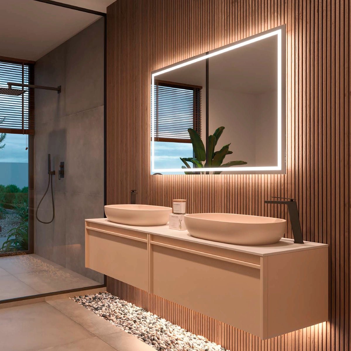 Espejo luz frontal Francia - Thebath