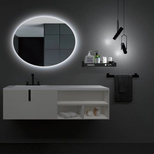 Espejo ovalado con luz led Oval