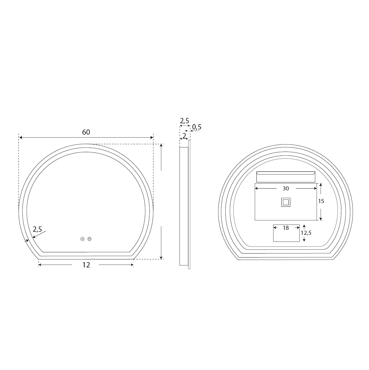 Espejo para baño Vesta - Thebath