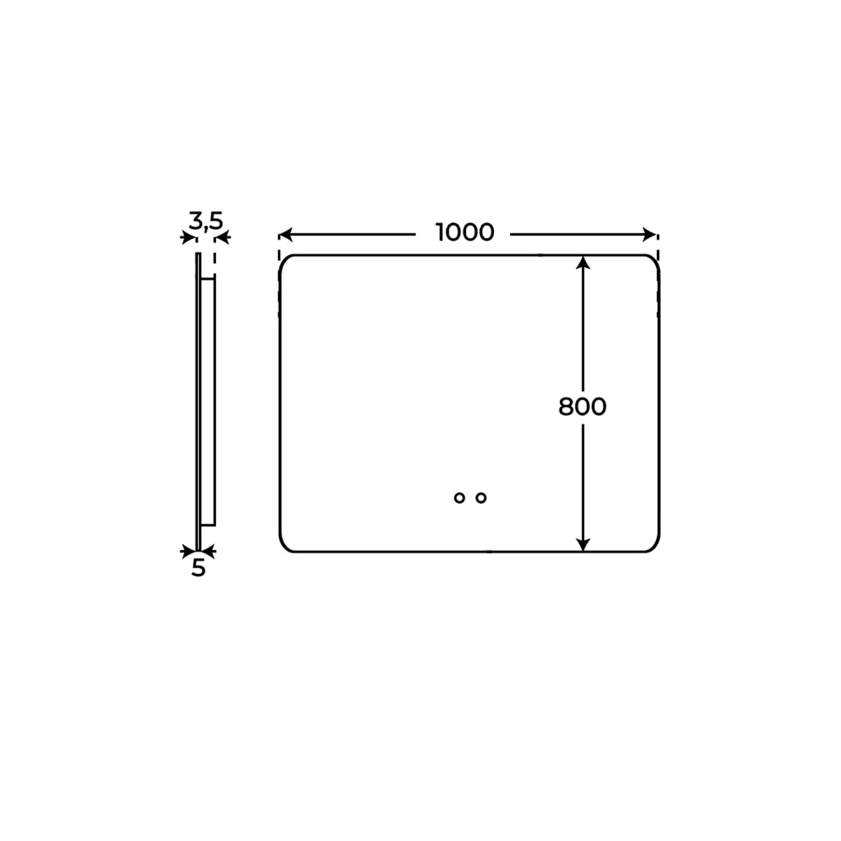 Espejo Rafael 100cm Outlet - The Bath