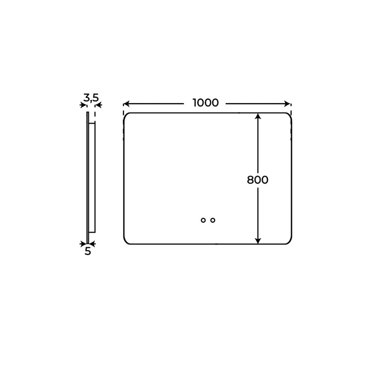 Espejo Rafael 100cm Outlet