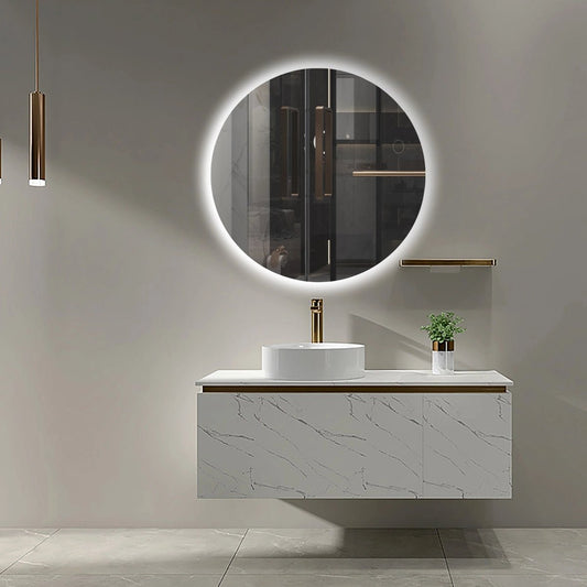 Espejo redondo con luz led Oporto - Thebath