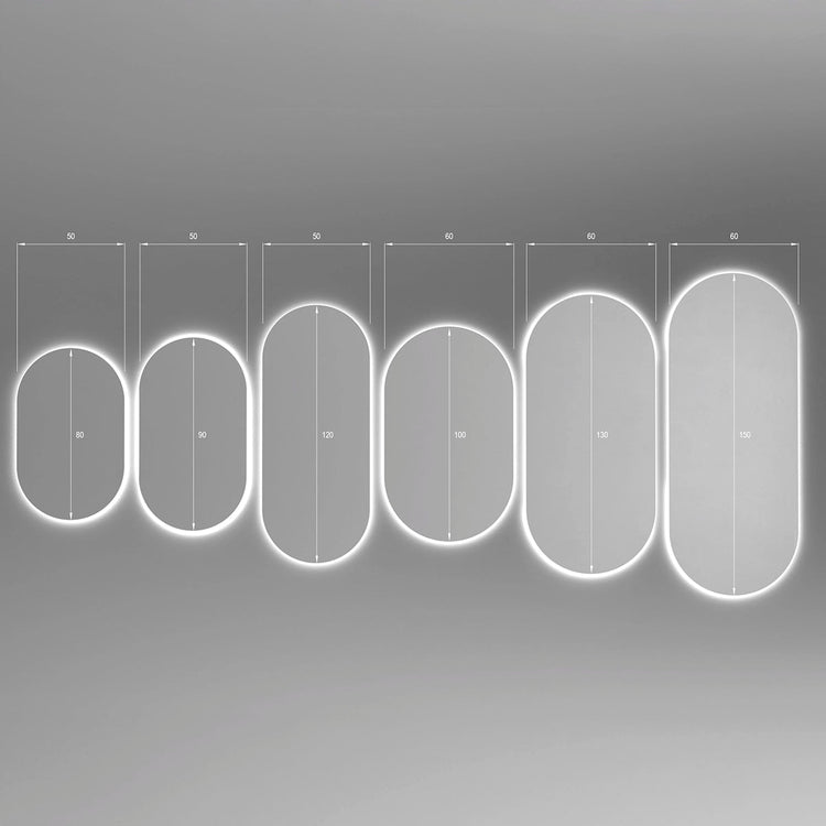 Espejo retroiluminado con luz led Borneo