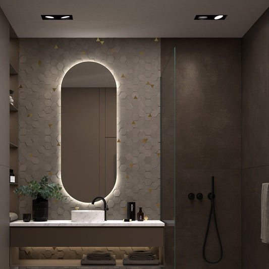 Espejo retroiluminado con luz led Borneo