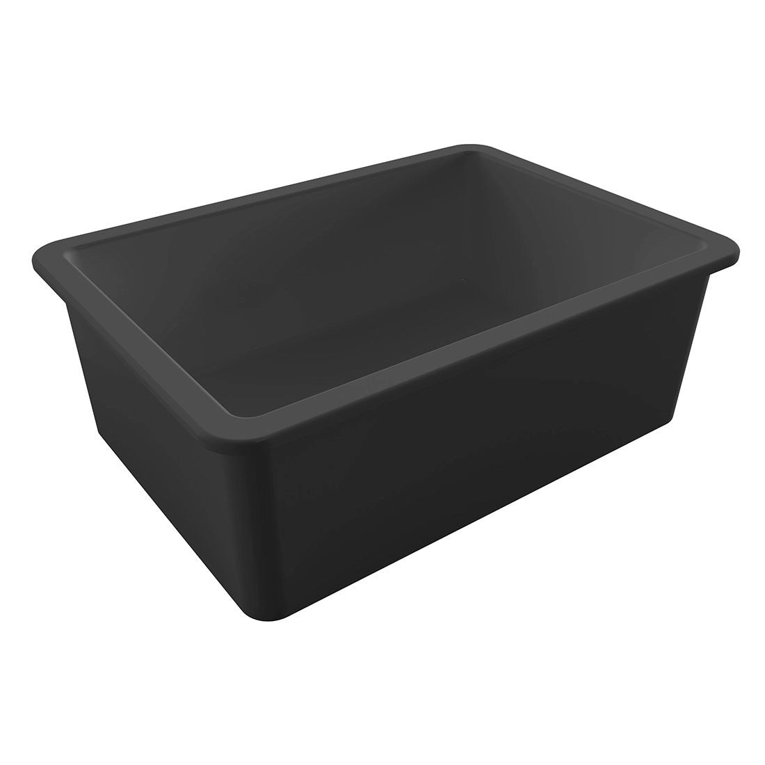 Fregadero cerámico negro mate