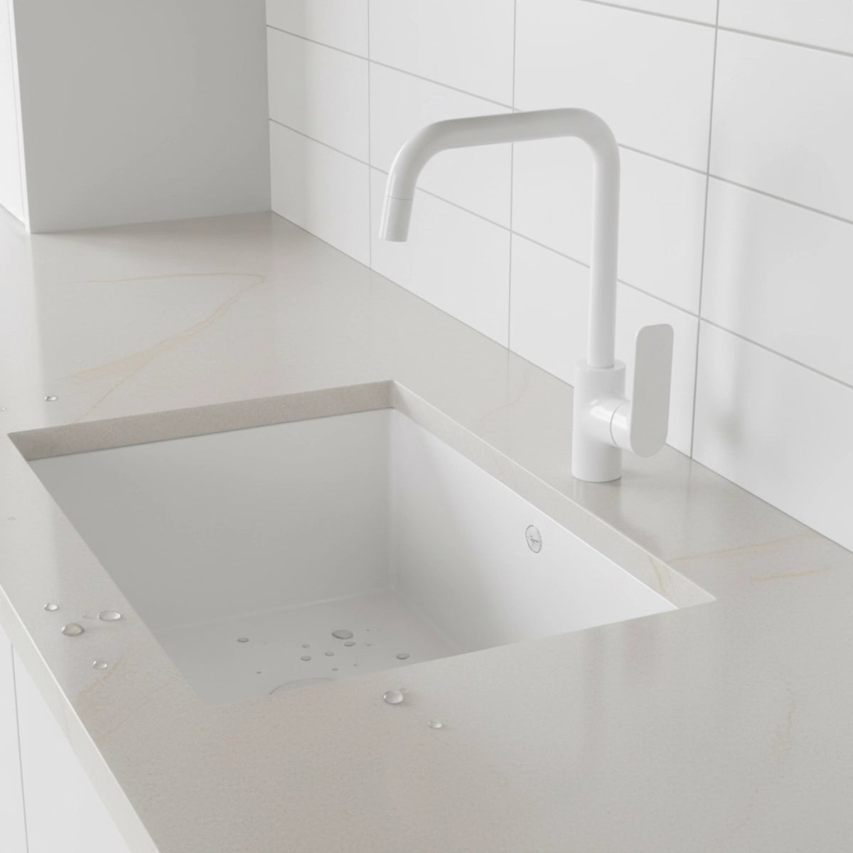 Grifo blanco brillo Flat - The Bath