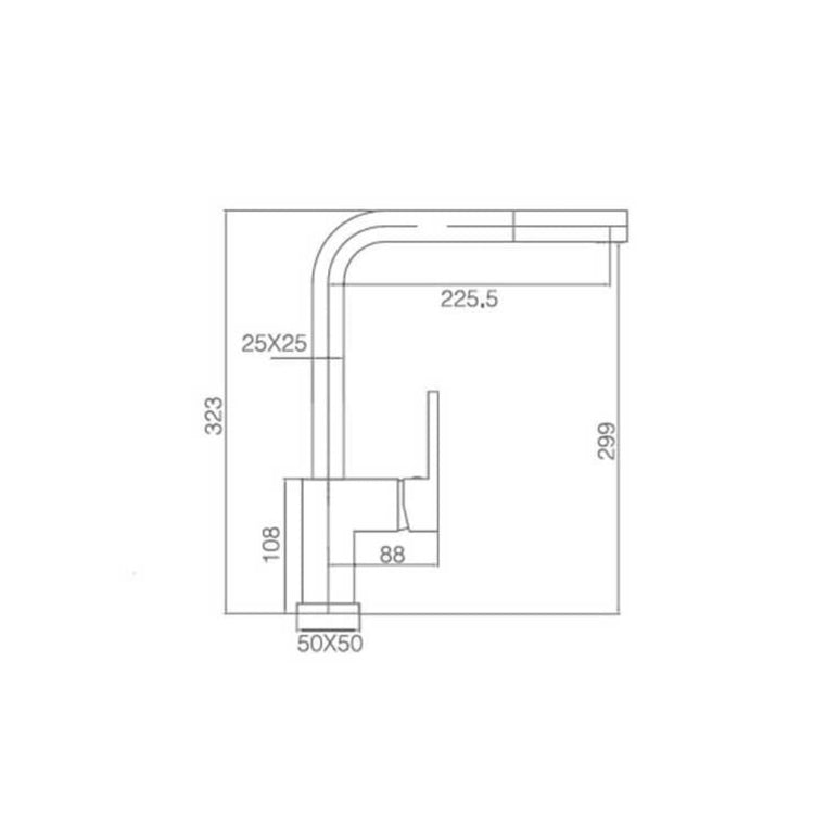 Grifo de cocina Minimalista Constanza