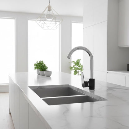 Grifo de cocina negro mate Crono - The Bath