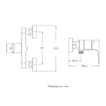 Grifo de ducha Kyte - Thebath
