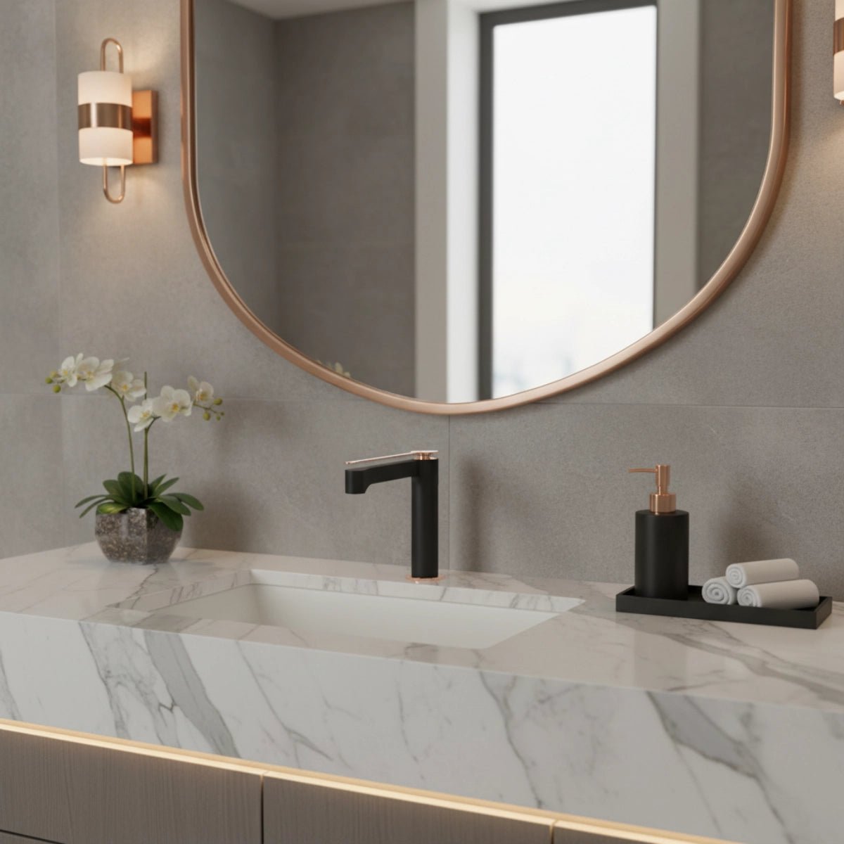 Grifo de lavabo brillante Galant - Thebath