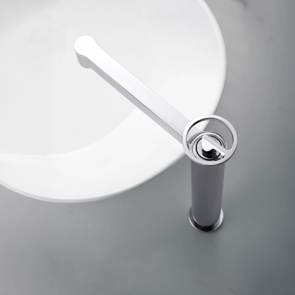 Grifo de lavabo caño alto Olimpo - Thebath