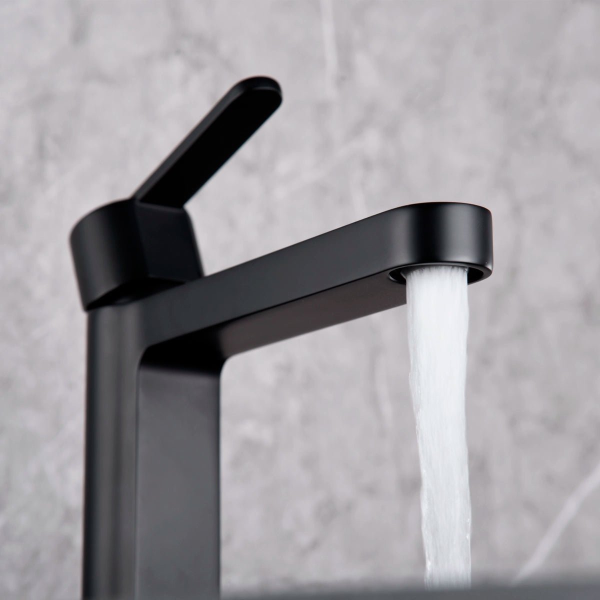 Grifo de lavabo monomando negro - Thebath