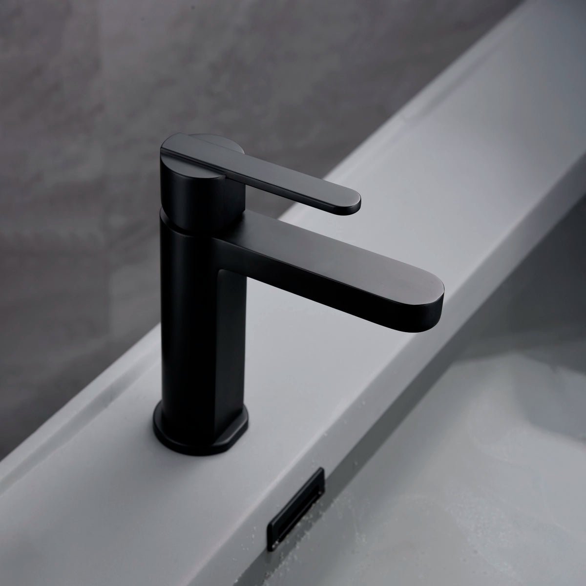 Grifo de lavabo monomando negro - Thebath