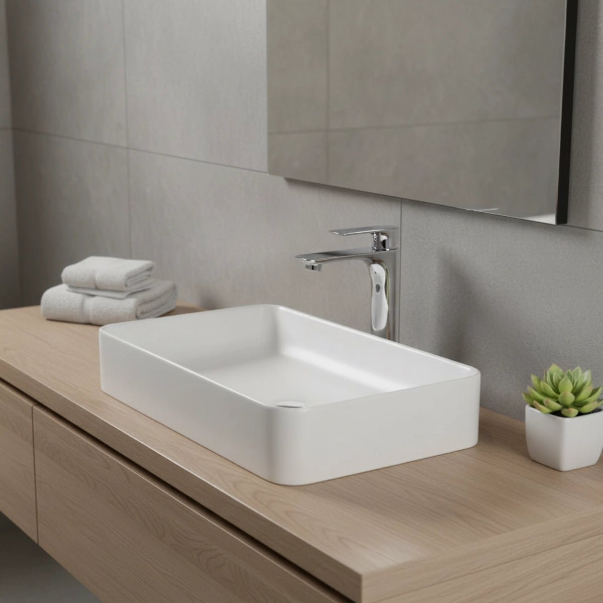 Grifo lavabo Flat Caño alto - Thebath