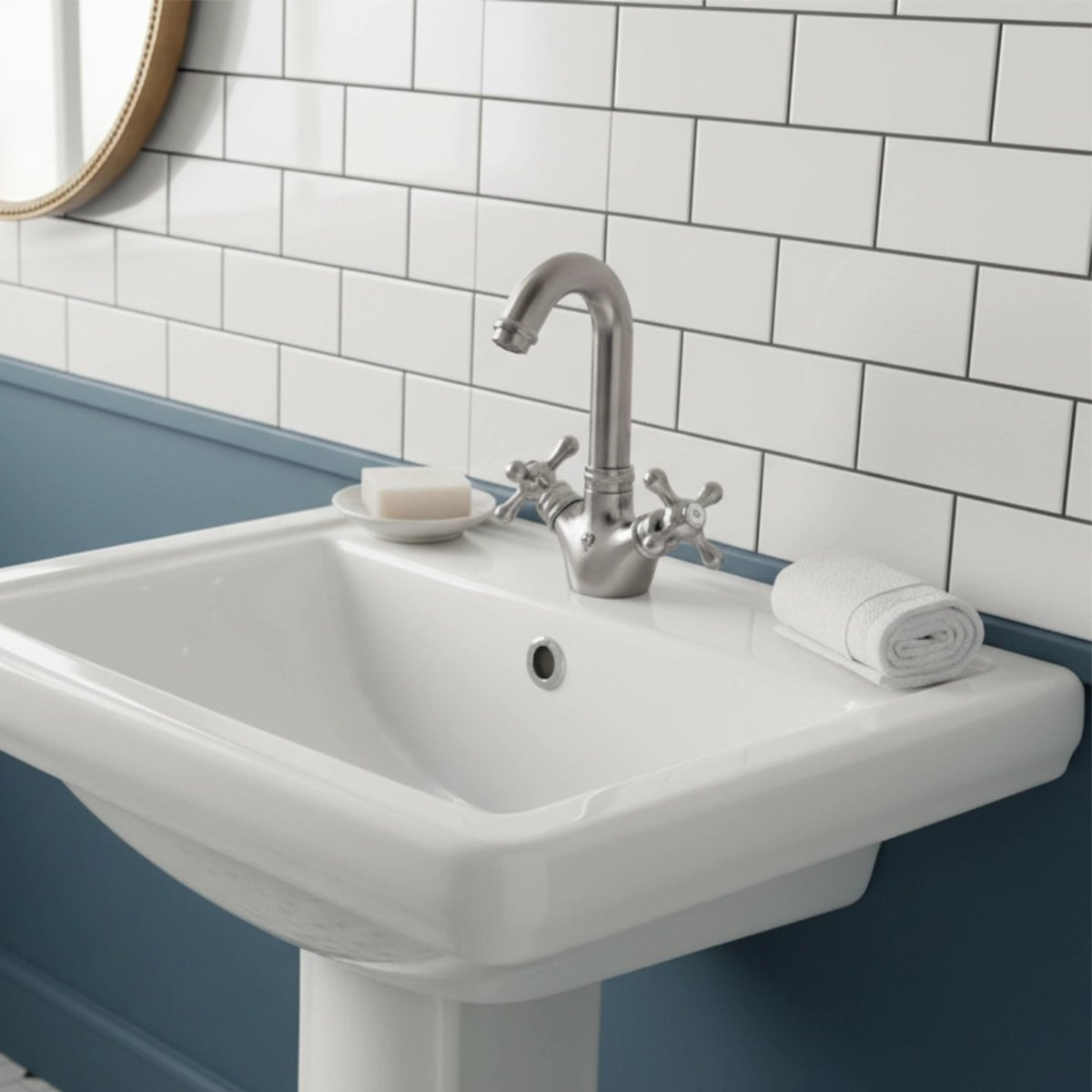 Grifo lavabo latón vintage Stilo - Thebath