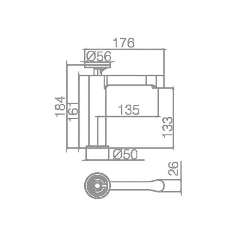 Grifo de lavabo moderno Olimpo
