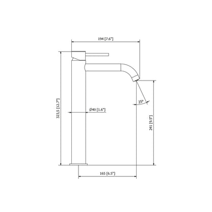 Grifo lavabo monomando 33cm Mini 40 - Thebath