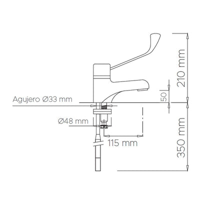 Grifo lavabo PMR - Thebath