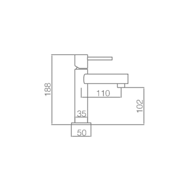 Grifo monomando baño Moscú