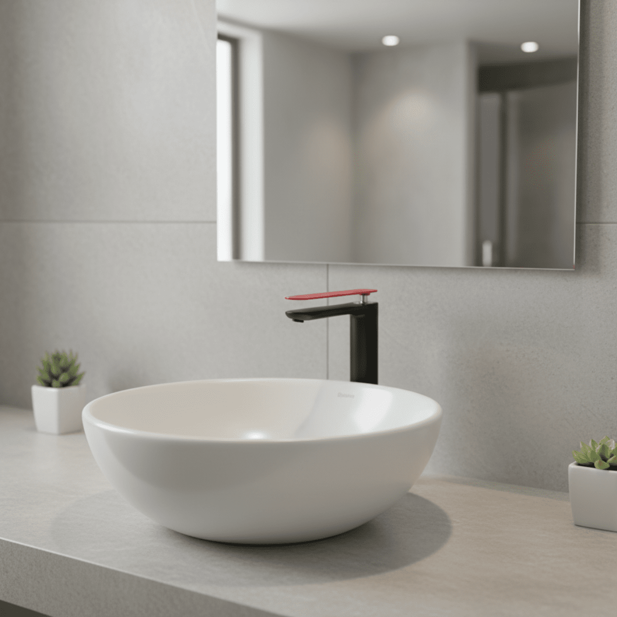 Grifo monomando de lavabo caño alto Foggy - Thebath