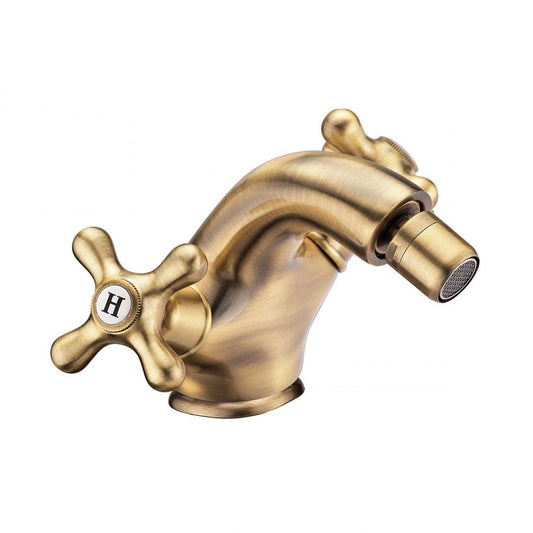 Grifo para bidé laton envejecido Monobloc época