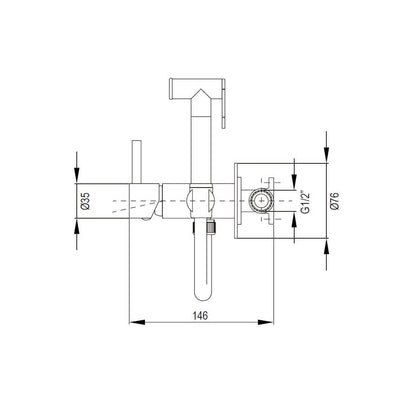 Grifo para inodoro Taus