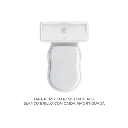 Inodoro Clásico Atenas con tapa ABS