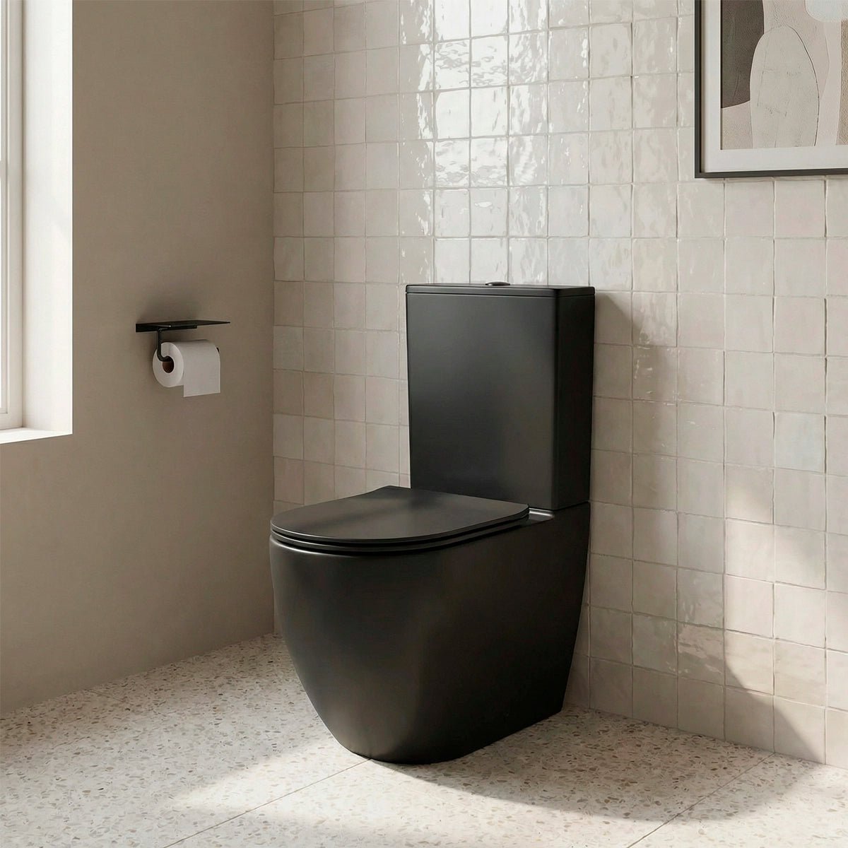 Inodoro completo Zurca negro mate - Thebath
