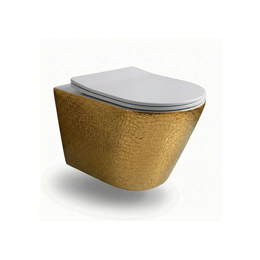 Inodoro suspendido Blanco - Oro Umbra - The Bath