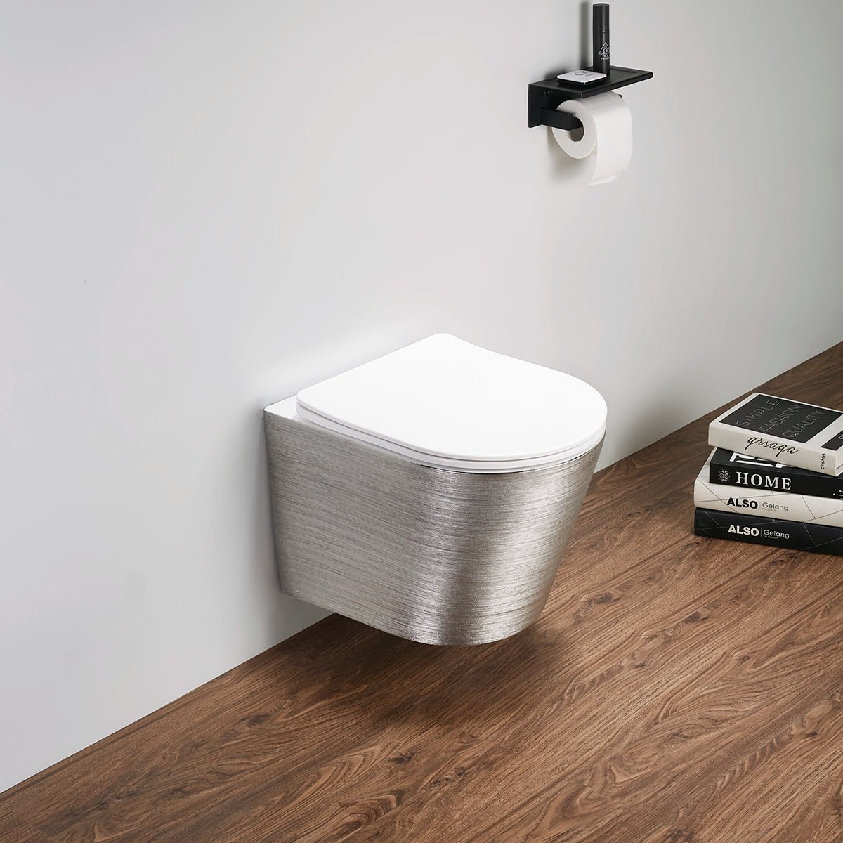 Inodoro suspendido Plata - Blanco Umbra - Thebath