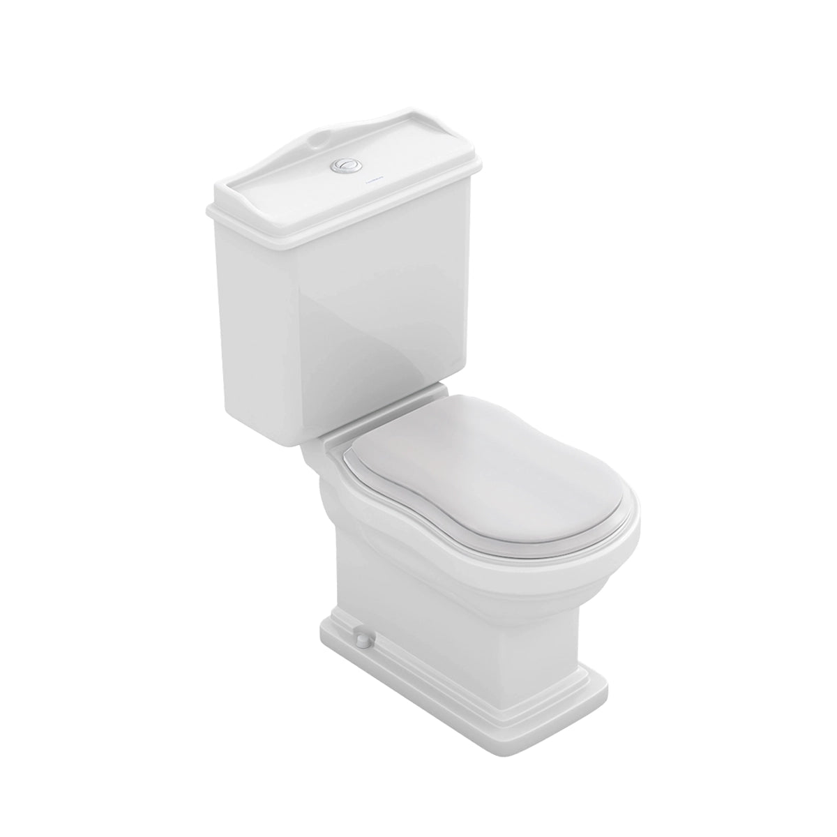 Inodoro Vintage Atenas de Fossil Natura tapa de madera - The Bath