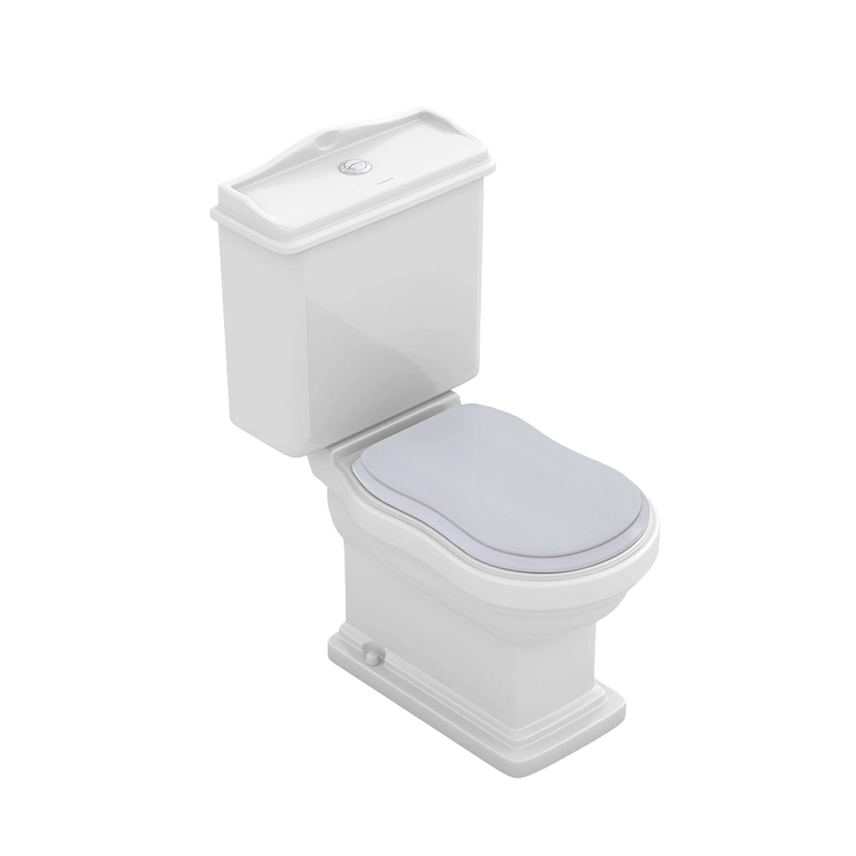 Inodoro Vintage Atenas de Fossil Natura tapa de madera - The Bath