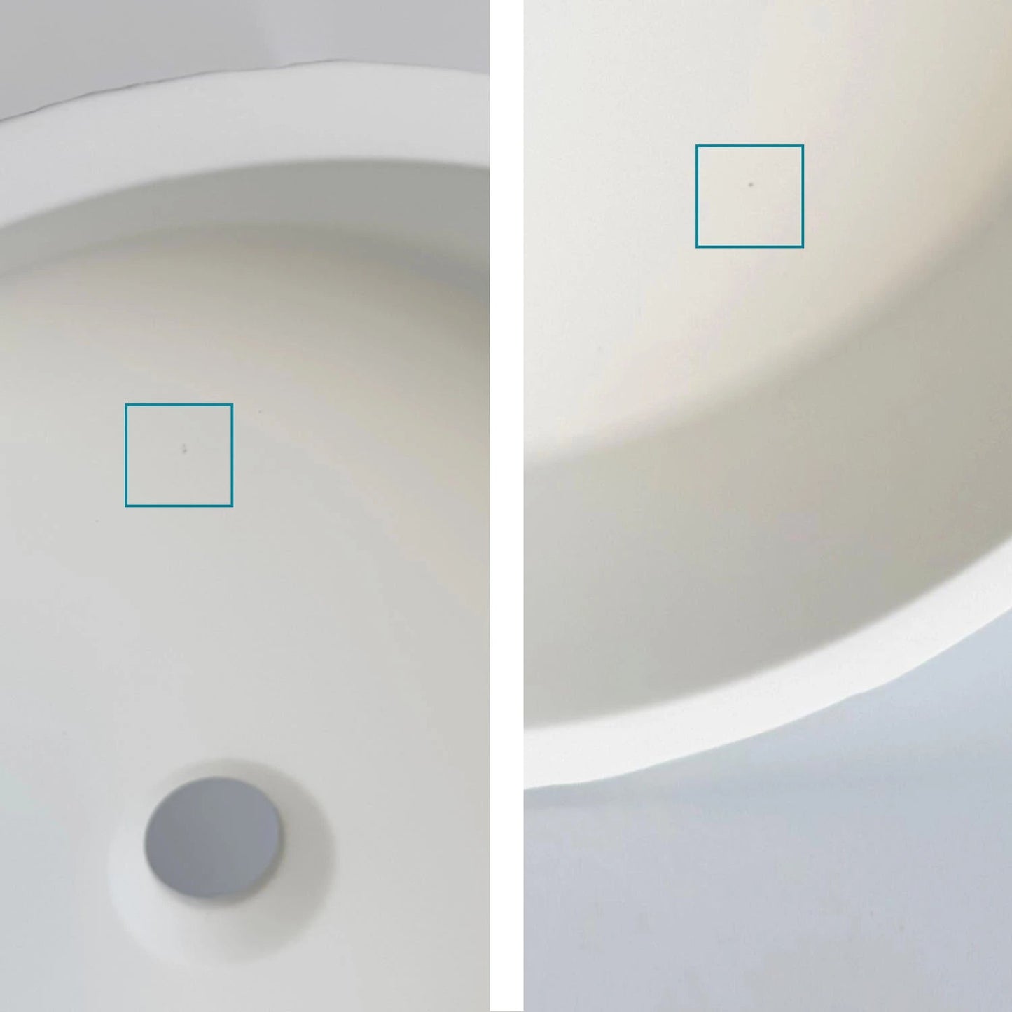 Lavabo blanco roto Qarun Outlet - The Bath