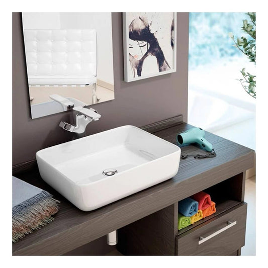 Lavabo cerámica extra fino sobre encimera Iris