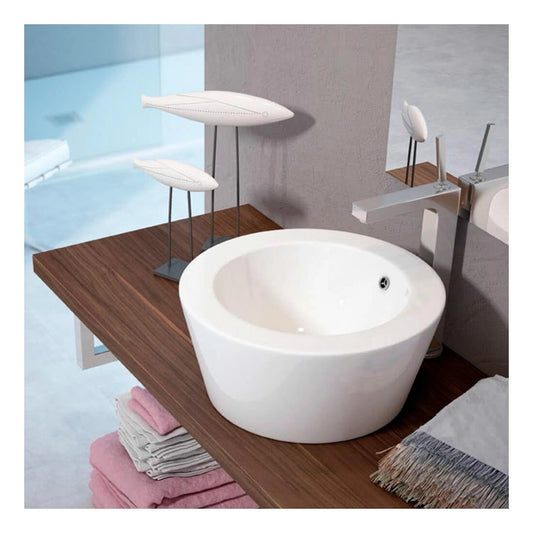 Lavabo cerámica extra grueso sobre encimera Menfis