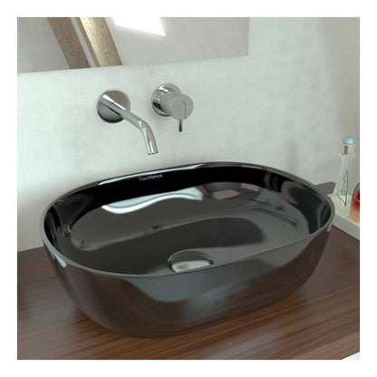 Lavabo  sobre encimera Yaco Black