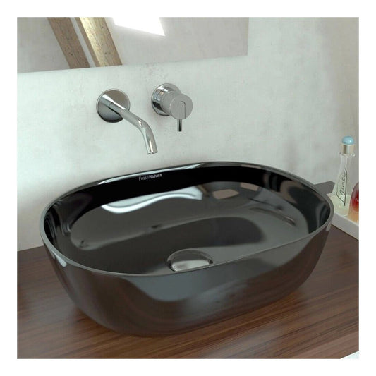 Lavabo  sobre encimera Yaco Black