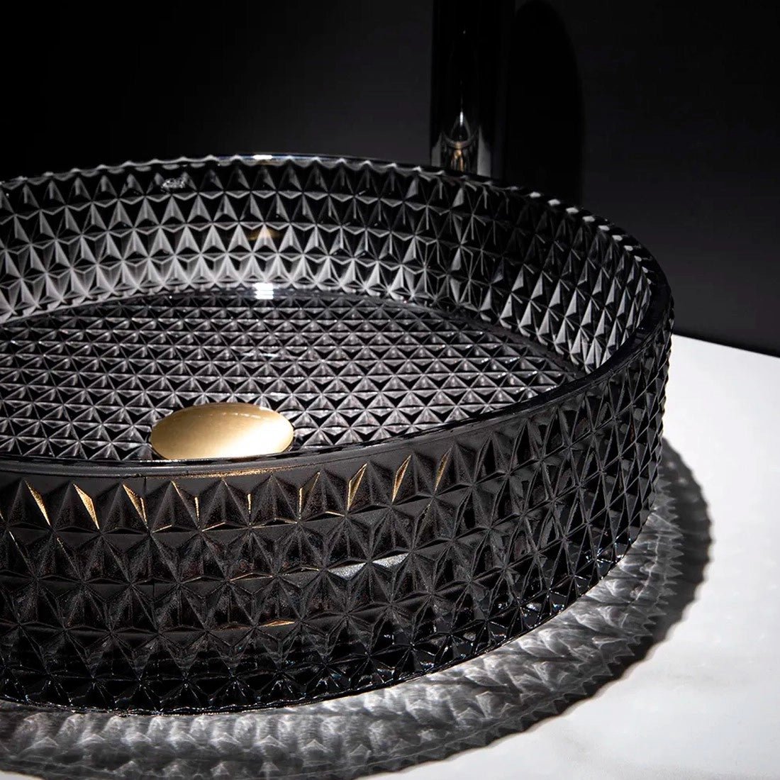 Lavabo cristal negro