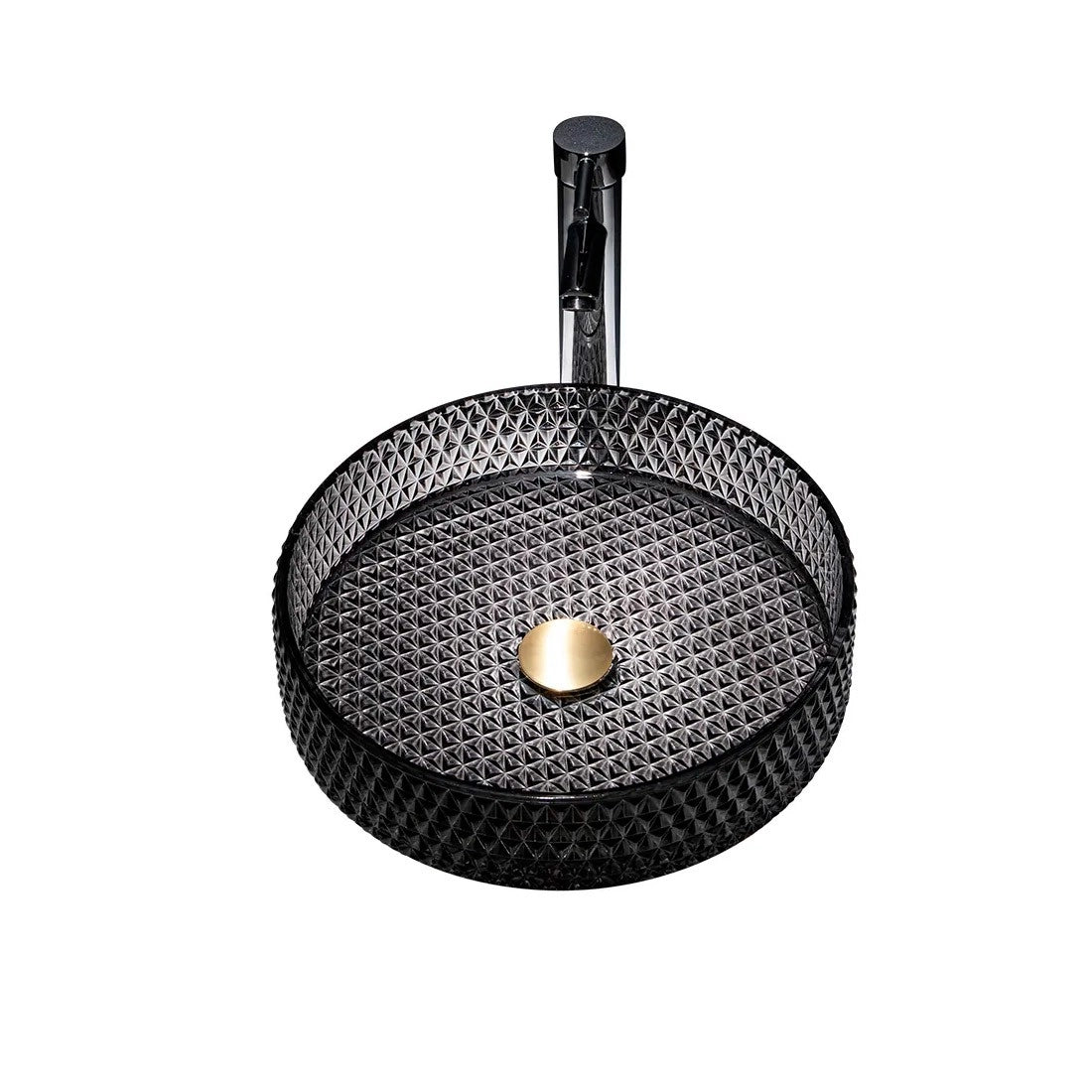 Lavabo cristal negro