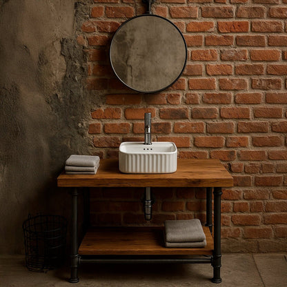 Lavabo cuadrado sobre encimera Seul - Thebath