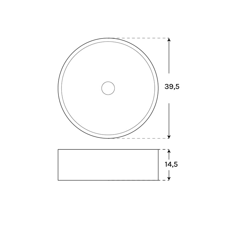 Lavabo de cemento Terra Round