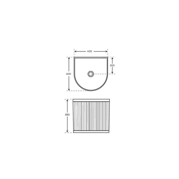 Lavabo de ceramica moderno Nuru