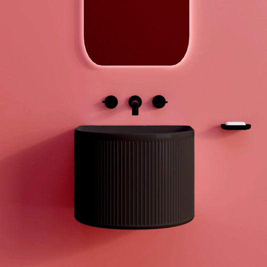 Lavabo de ceramica moderno Nuru Mate